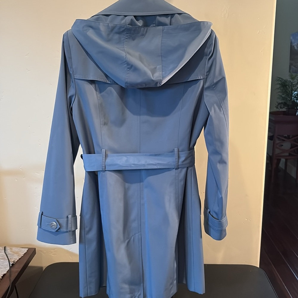 Calvin Klein Women's Blue Trench Coat - Picture 2 of 2